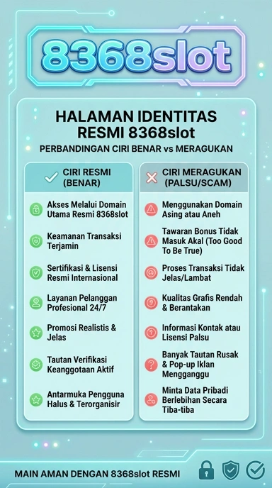 Tampilan kanal resmi 8368slot