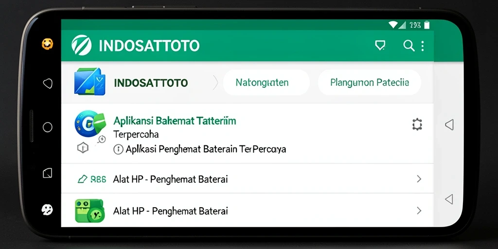 Antarmuka pengguna INDOSATTOTO yang menarik dan fungsional untuk penghematan baterai.