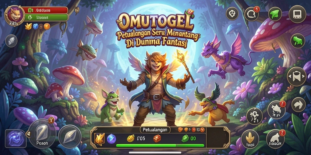 Tampilan antarmuka pengguna OMUTOGEL yang memukau dan intuitif.