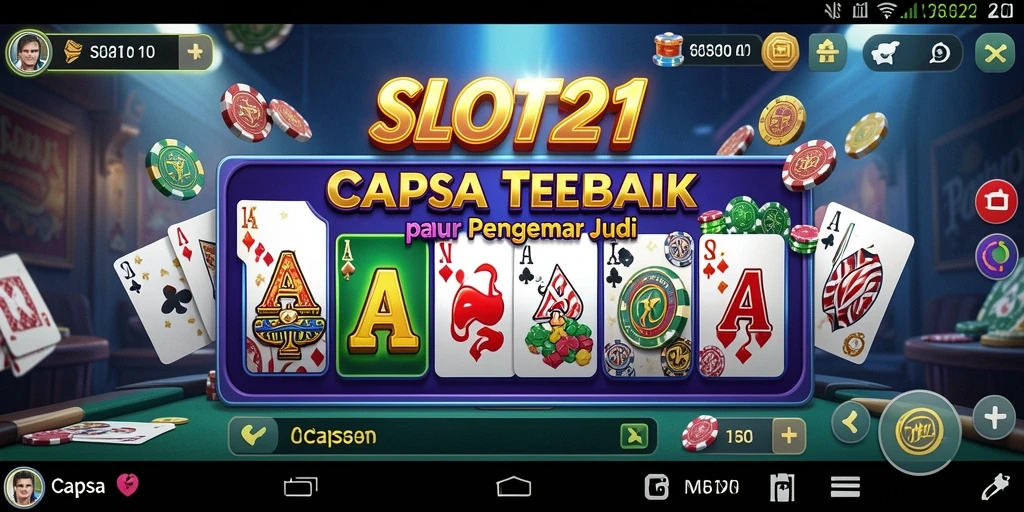Tampilan antarmuka SLOT21 yang menarik dan fungsional.